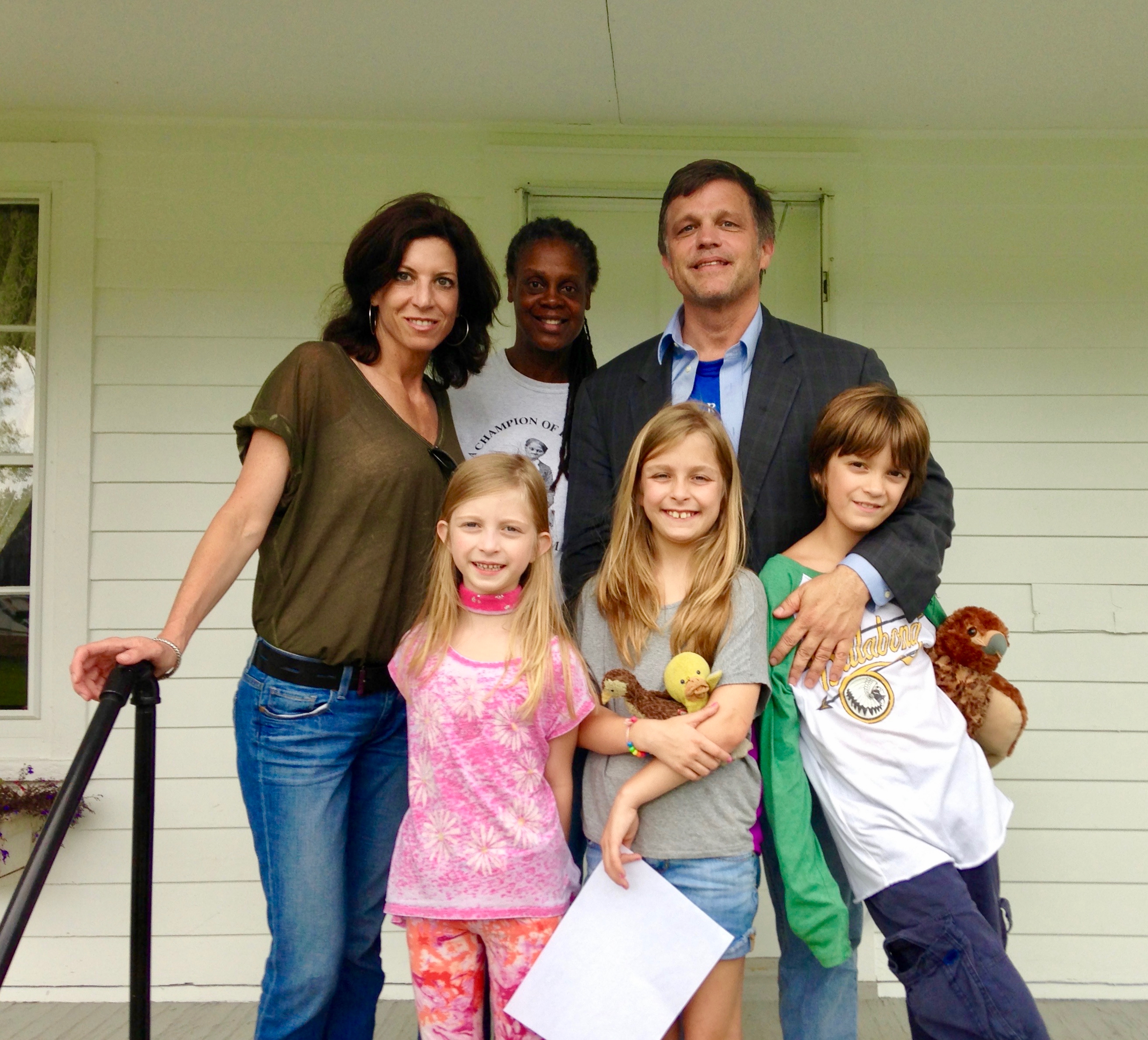 Douglas Brinkley and his family