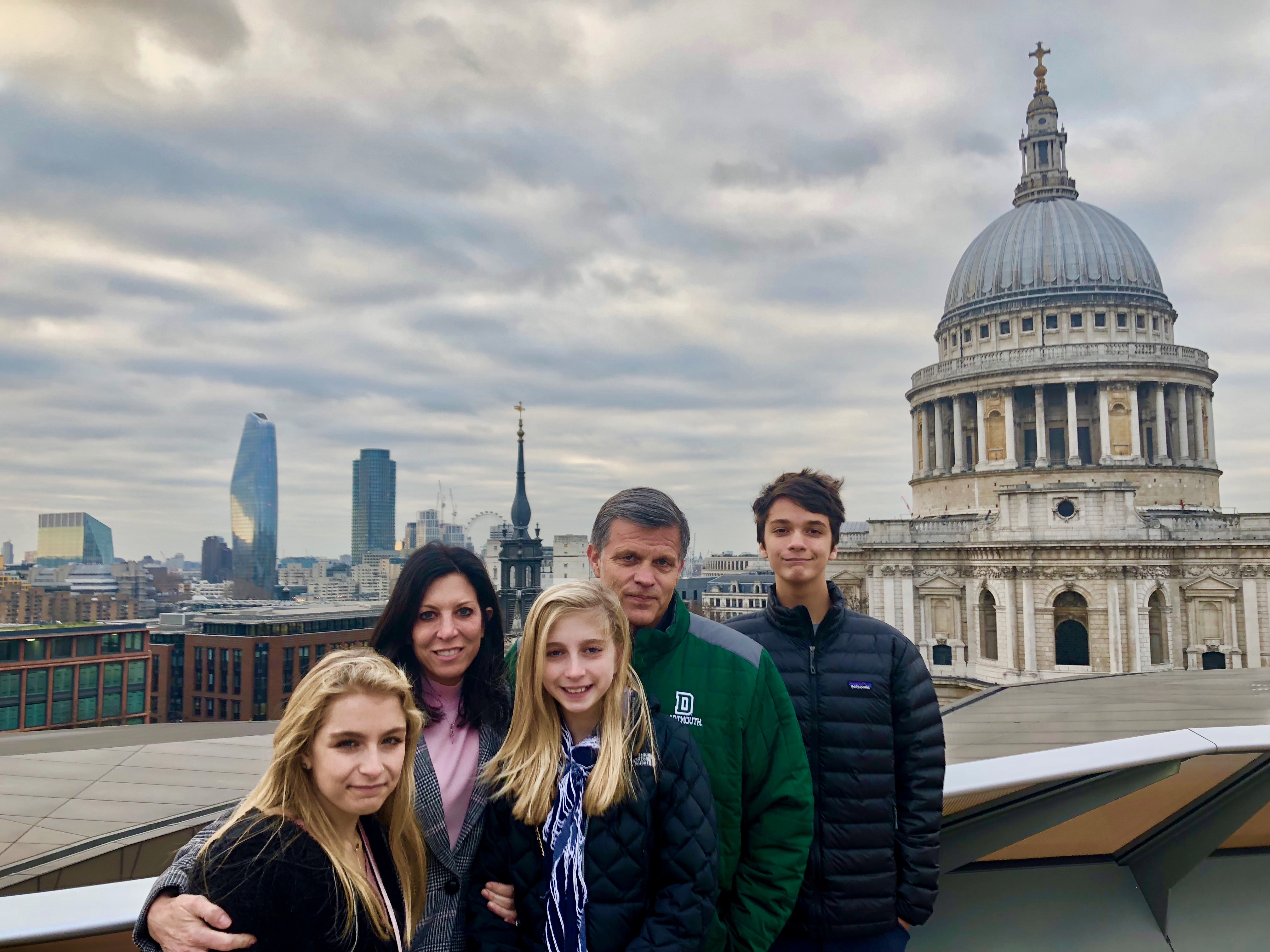 Douglas Brinkley and family in London 2018