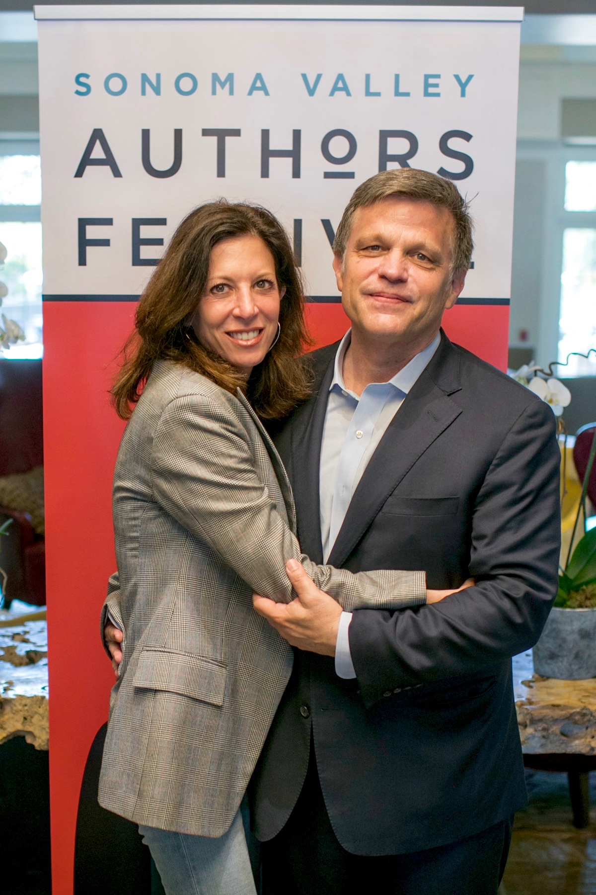 Doug and Anne Brinkley at the Sonoma Author Festival July 2018