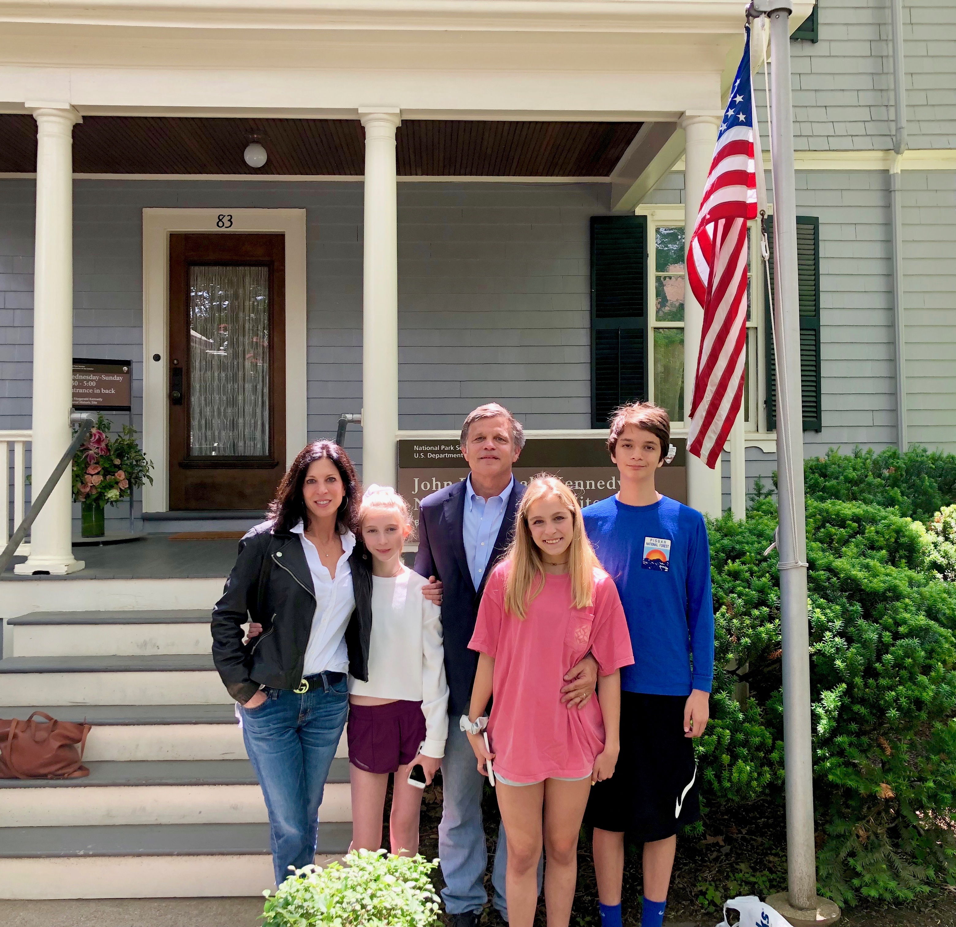 Doug Brinkley and family at John Muir house